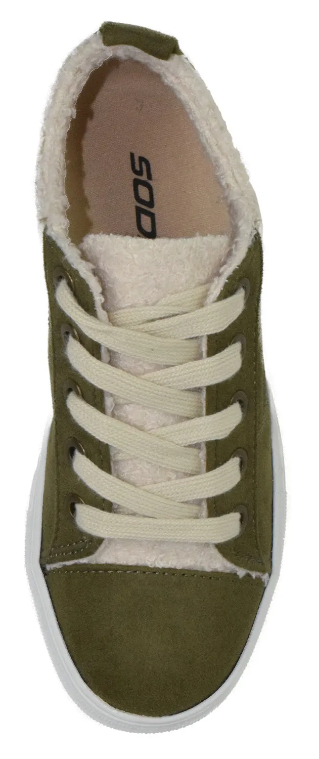 Wide Feet Loafers ENDEAR-G Olive Soda