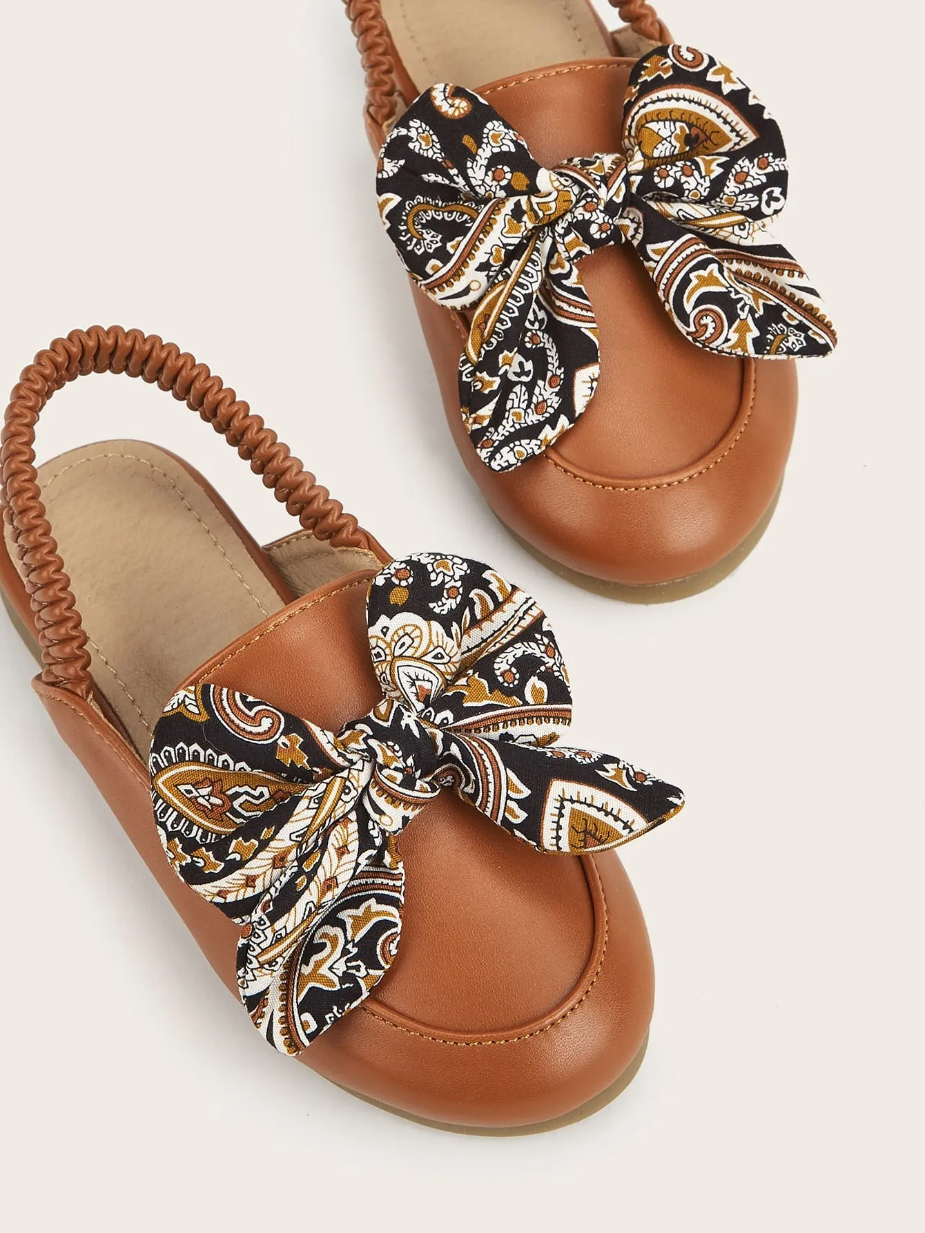 Asics Shoes Japan Website Toddler Girls Bow Decor Flat Mules