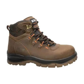 Work Boots For Walking All Day Men 6" Waterproof Composite Toe Work Hiker Brown Leather Boots