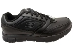 Skechers Mens Work Relaxed Fit Nampa Lace Up Slip Resistant Shoes Adidas Alphaboost V2 Shoes