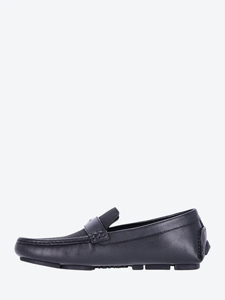 Loafers Review Ff driver tessuto vitello loafers