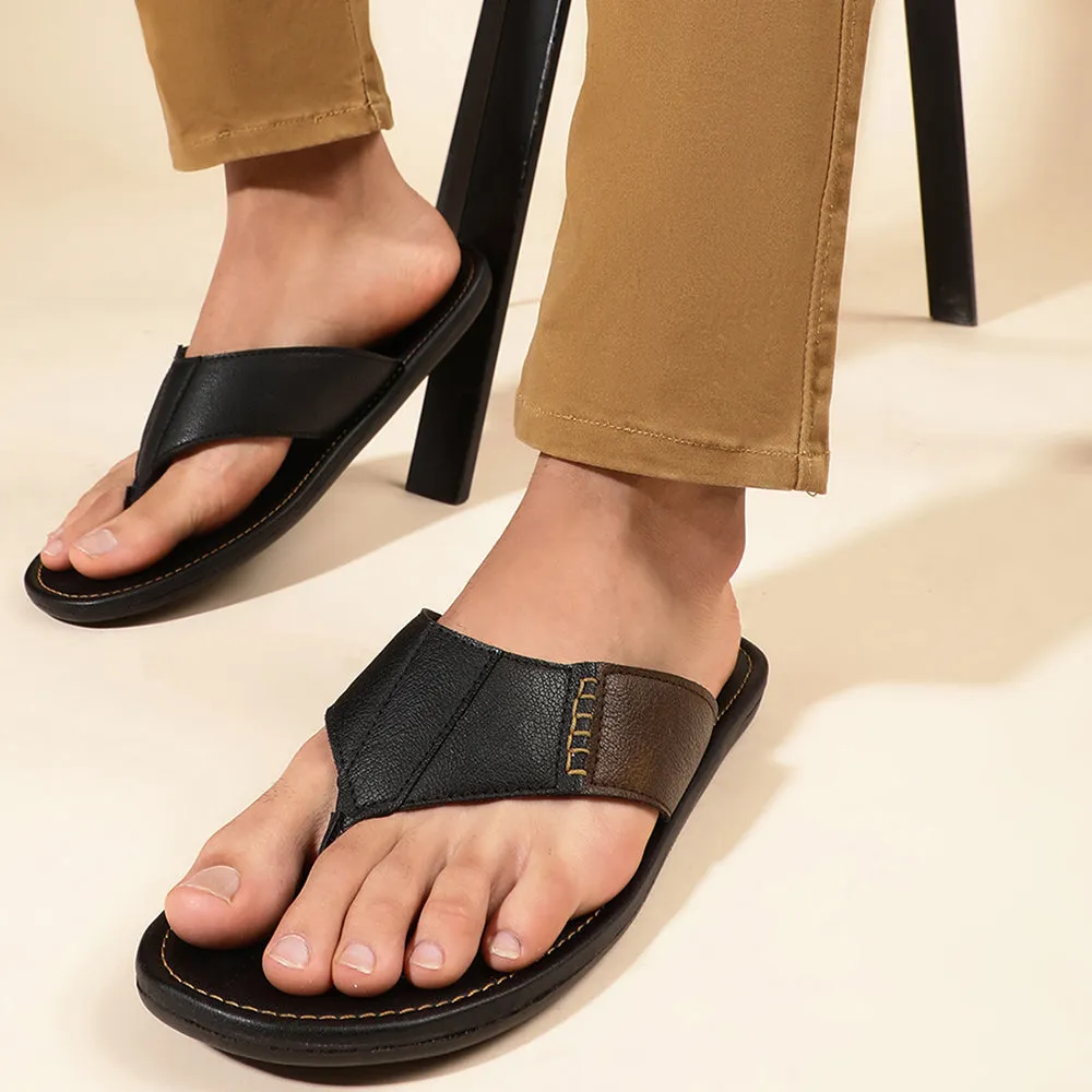 Necklace Coolers By Liberty AVN-13 Casual Black Slippers For Men