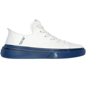 Skechers Men's 251032 Snoop One-OG Tela White Navy Slip-ins Casual Shoes Zverev Adidas Shoes