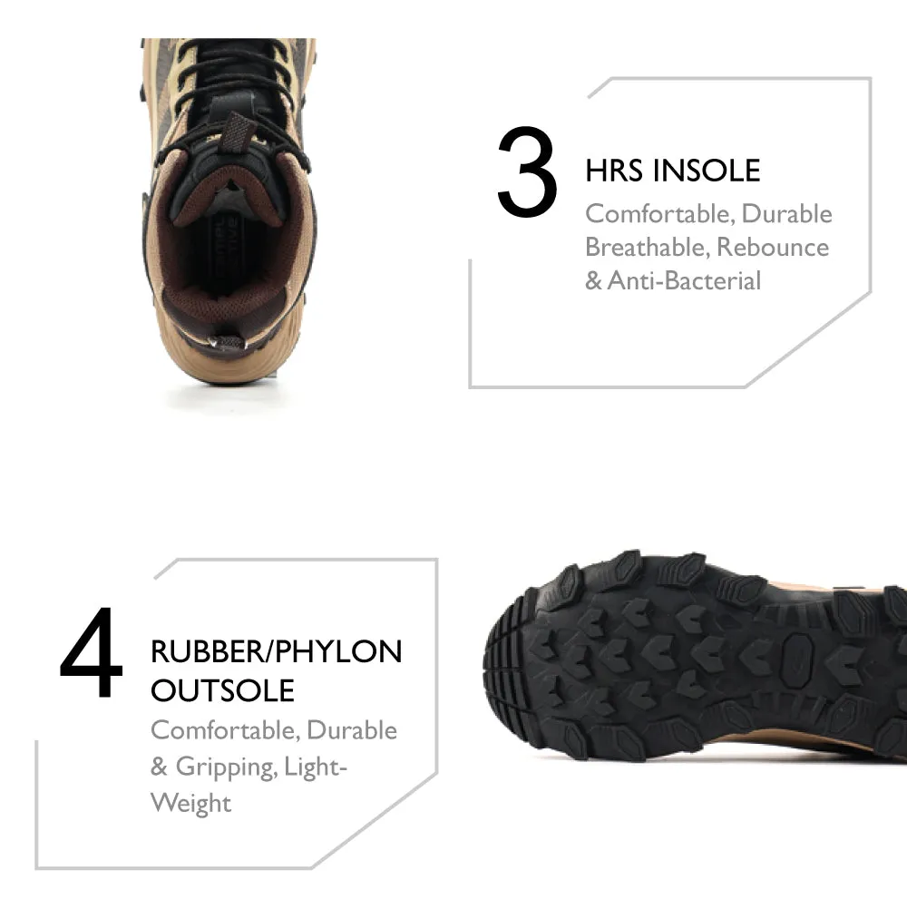 Sexiest Cowboy Boots camel active High Cut Microfiber Boots Men Light Khaki GRAZOR-882450-WA1SV-61