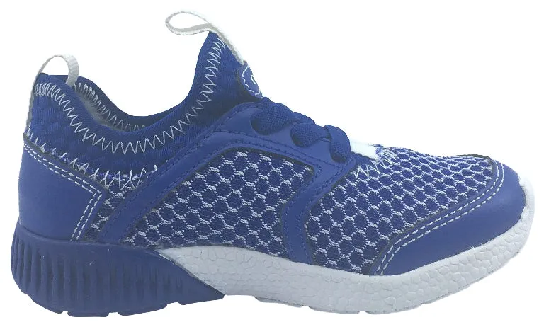 GEOX Boy's Royal Blue Sveth Elastic Lace Slip-On Sneaker Asics Shoes Types