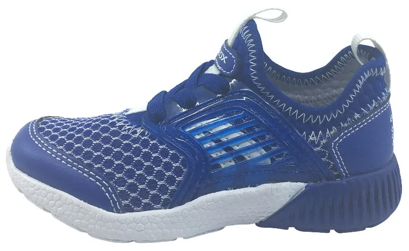 Asics Upcourt 4 Tennis Shoes GEOX Boy's Royal Blue Sveth Elastic Lace Slip-On Sneaker