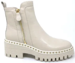 Adidas Shoes Size 3 Django & Juliette Ospott Leather Boot - Vanilla