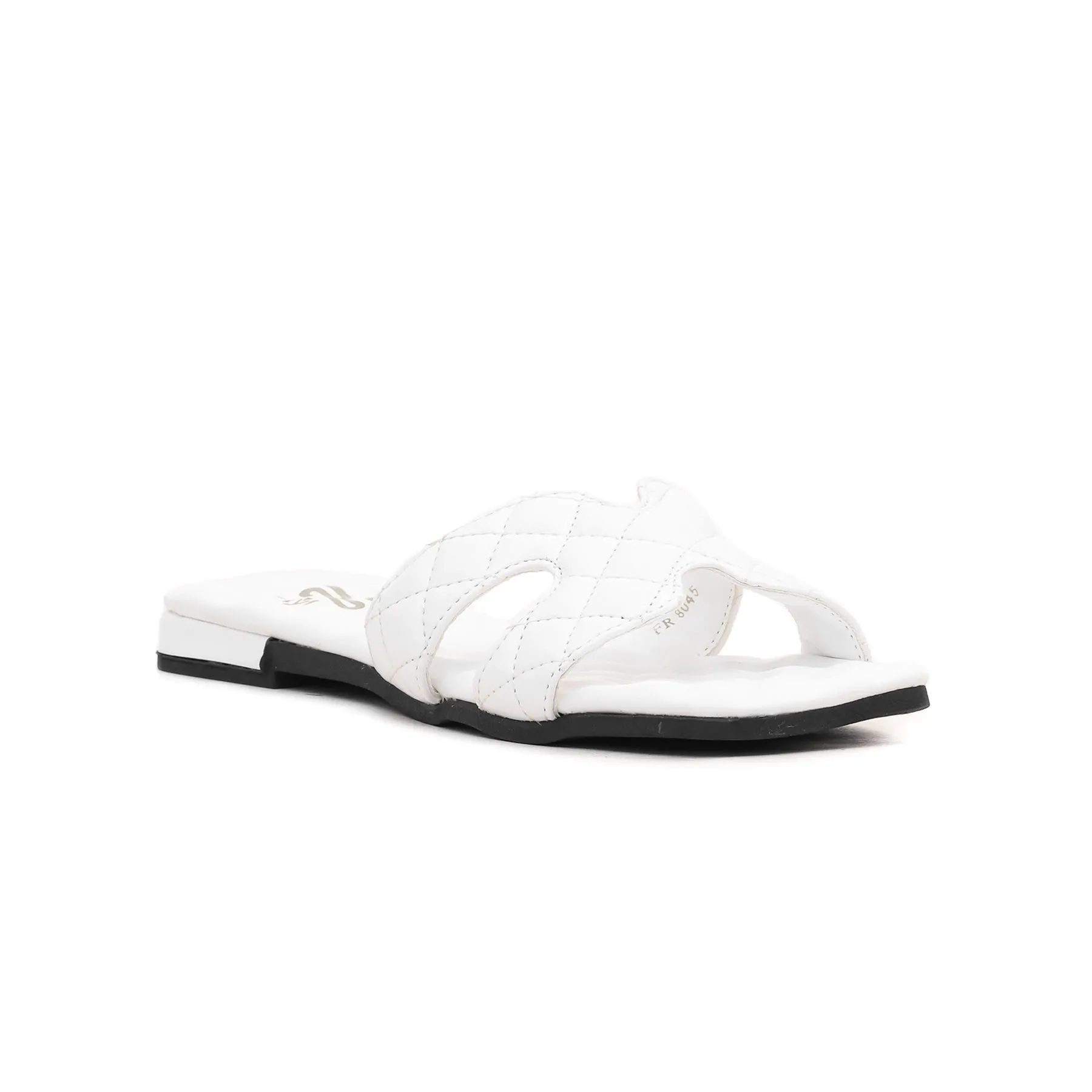 White Formal Slipper FR8045 Microwavable Slippers