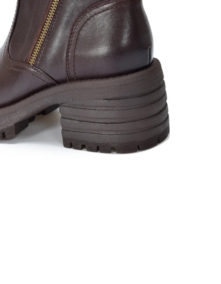 Handmade Double Zipper Chelsea Chunky Heel Boots with Fur Adidas Lite Racer 4.0 Running Shoes