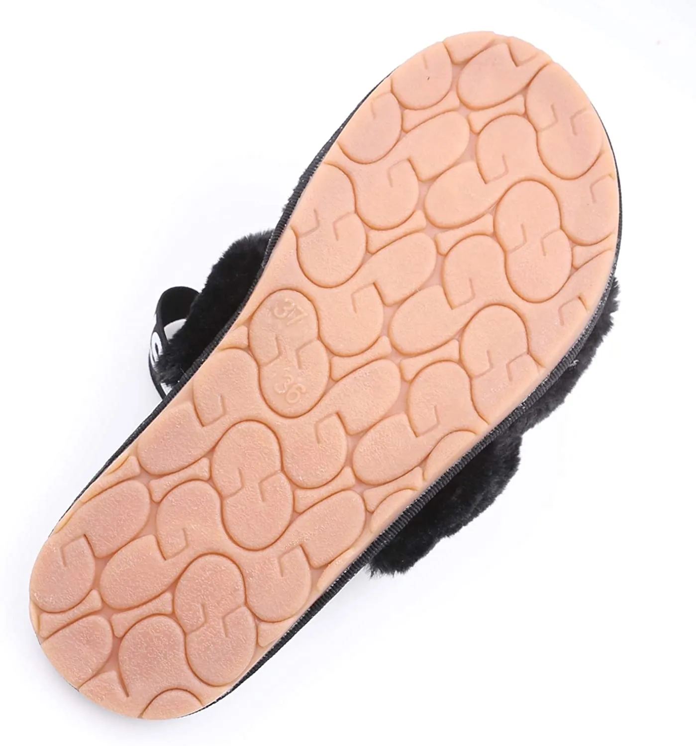 Mallard Duck Slippers Women's House Fuzzy Sandals Slipper(Black)