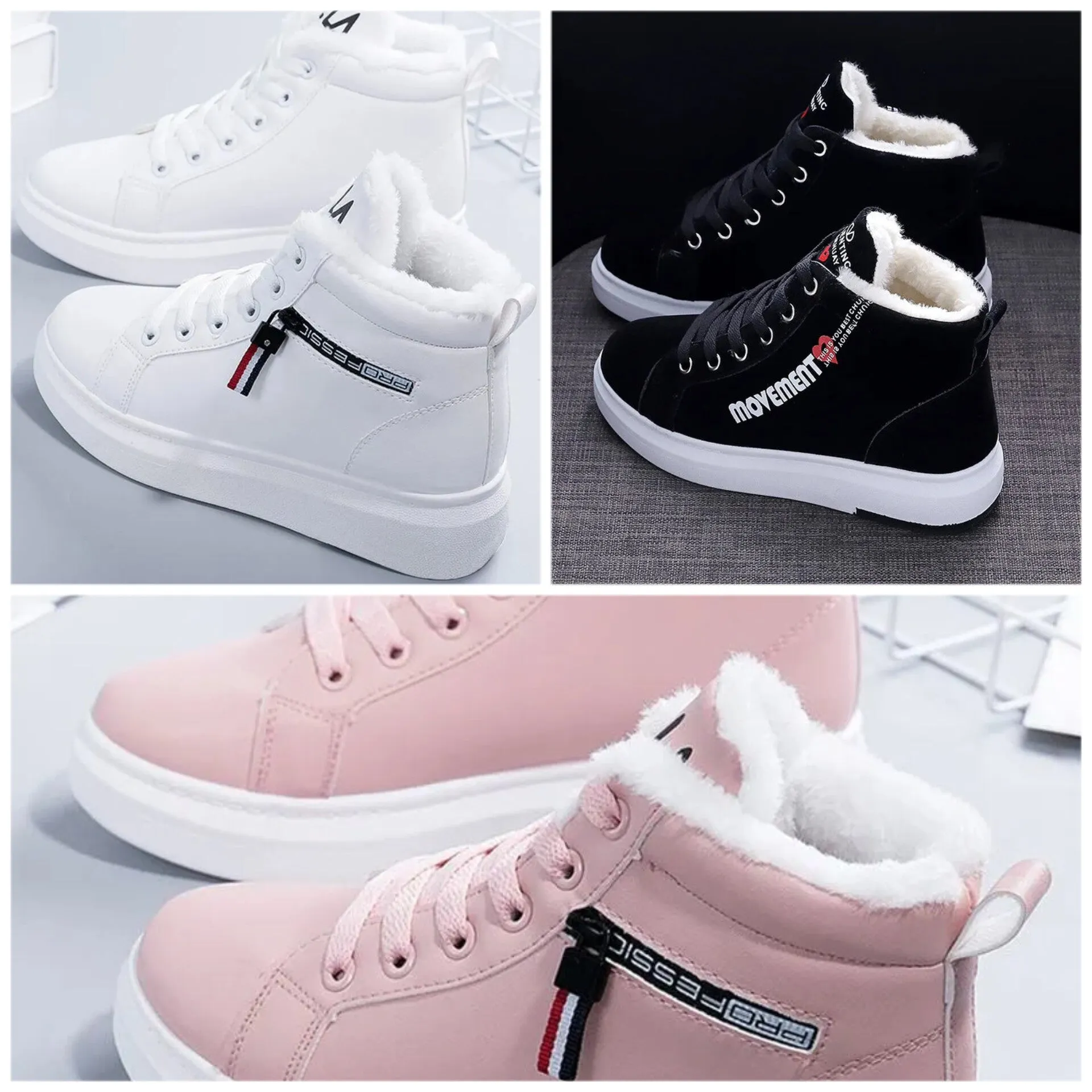 Style And Co Snow Boots Ankle Boots Winter Woman Shoes Sneakers Flats Lace Up Ladies Shoes Women Short Snow Boots kodez