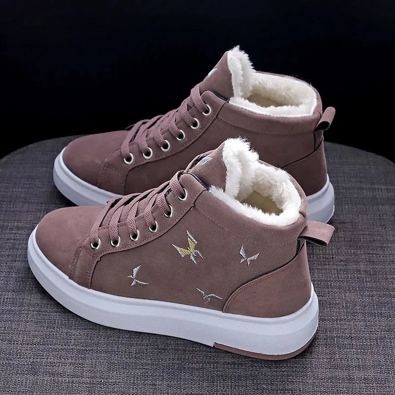 Ankle Boots Winter Woman Shoes Sneakers Flats Lace Up Ladies Shoes Women Short Snow Boots kodez Bjs Snow Boots