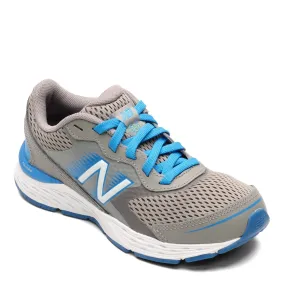 Boys Lace 680 Series Grey/Blue YP680LS6 New Balance Kids 1906