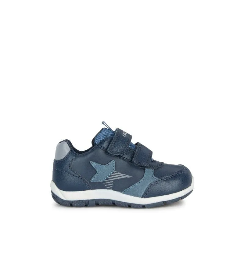 Geox Infants Boys Navy Runners B363XA Asics Shoes Dark Neptune