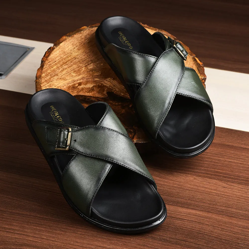 Best Supportive Slippers Healers By Liberty Men SOFT-1 Olgreen Casual Slippers