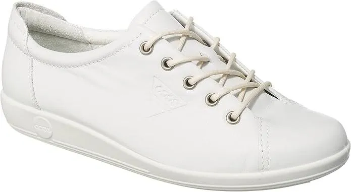 ECCO Soft 2.0 White Ladies Leather Sneaker Dragonball Shoes Adidas