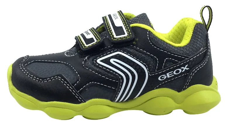 Geox Boy's Munfrey Leather Black/Lime Double Velcro Sneaker Asics Gel-upcourt 3 Volleyball Shoes