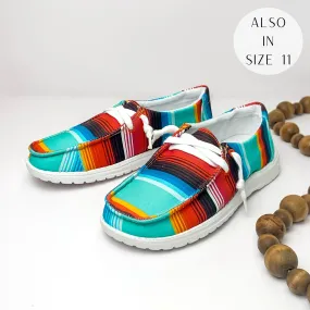 Asics Shoe Fit Finder Very G | Have To Run Slip On Loafer with Laces in Serape Print