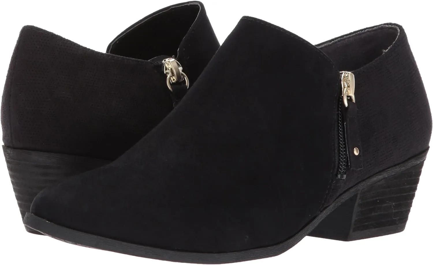 Dr. Scholl's Women's Brief Shooties  Color Black Fabric Size 8.5M Dress Shoes On Sale