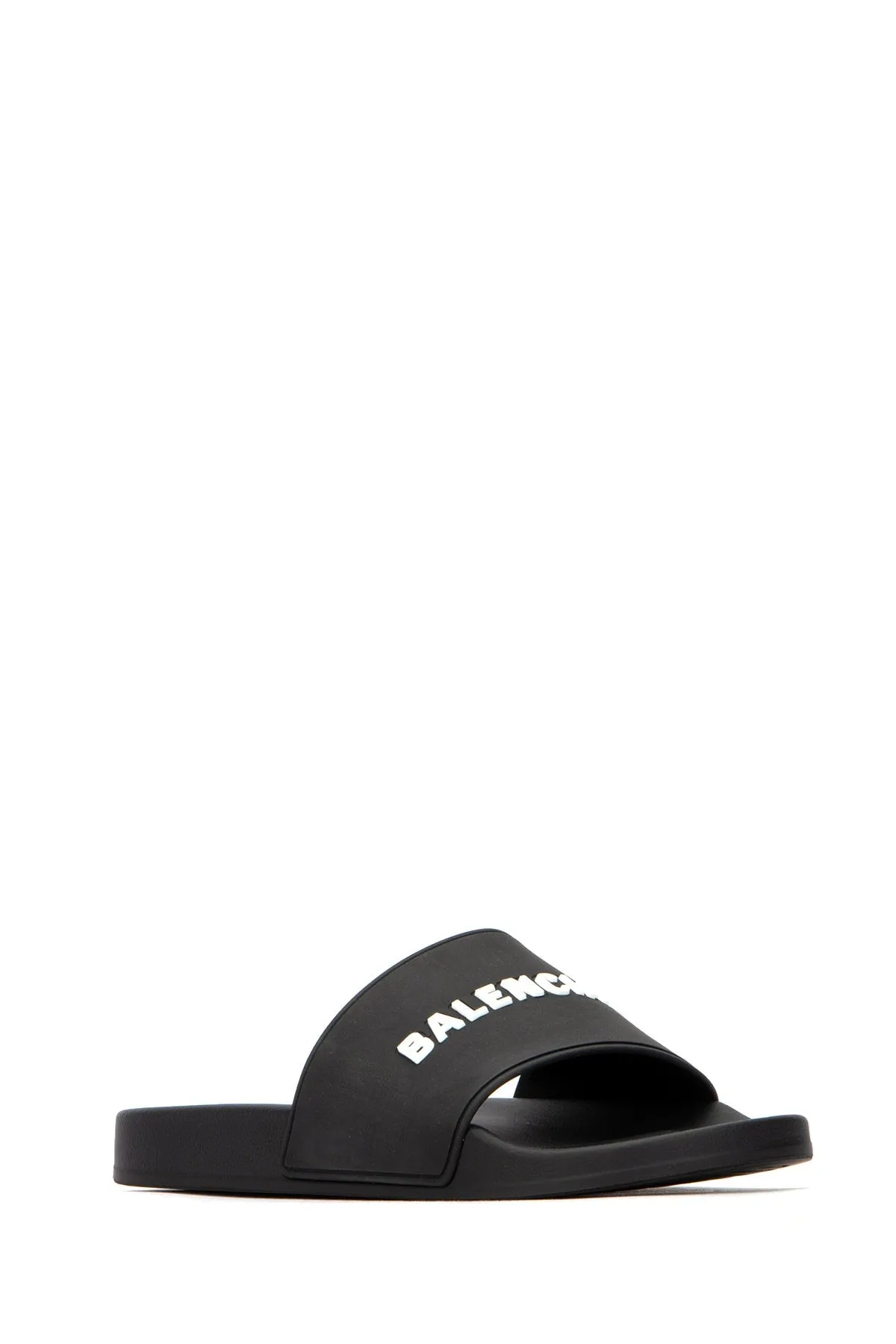 Balenciaga Logo Pool Slide Sandals Earth Loafers