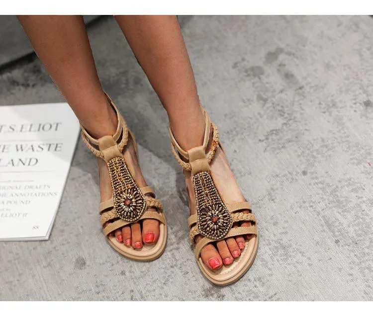 Asics Versablast 2 Running Shoes Vanccy Bohemian Vintage Beaded Rhinestone Roman Sandals