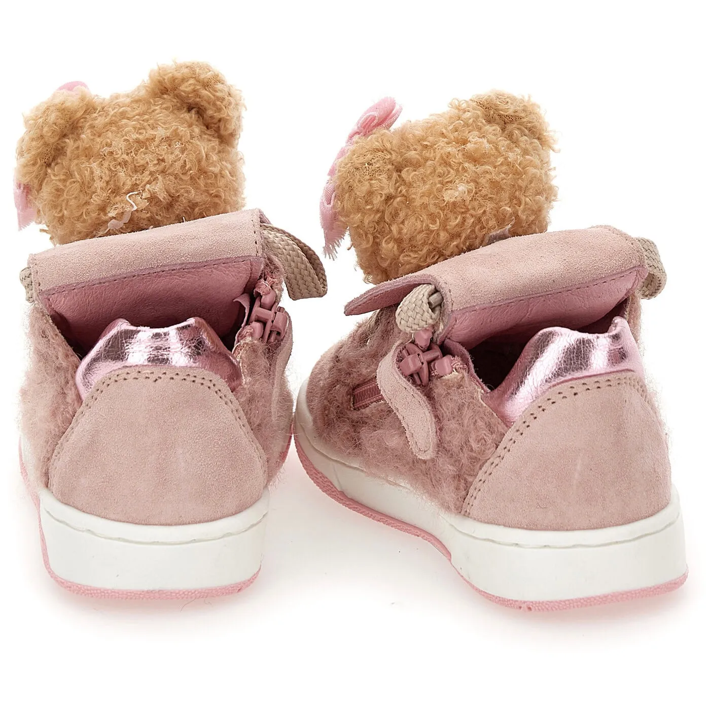 Asics Shoes Gel 1090 Baby Girls Pink Teddy Trainer