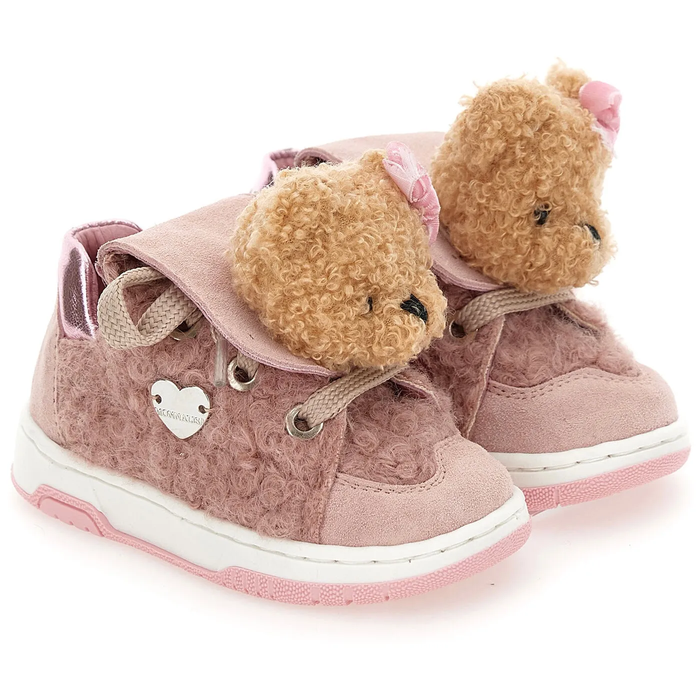 Baby Girls Pink Teddy Trainer Asics Og Wrestling Shoes