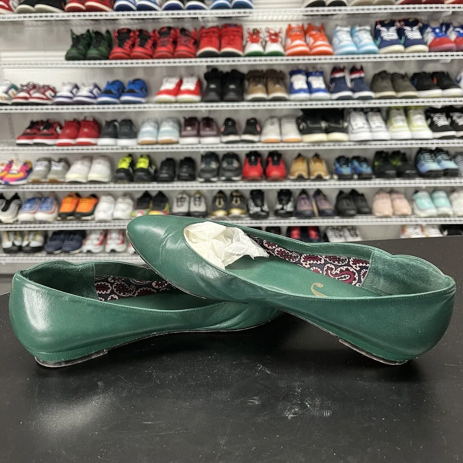 Asics Anti Pronation Running Shoes Vintage Jacobsons Women's Dress Shoe Leather Flats Size 7 M