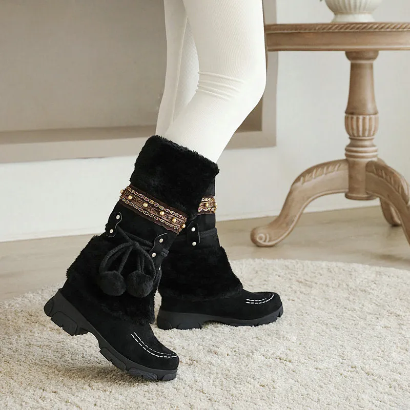 Vintage Winter Warm Snow Boots for Women Best Sorel Boots For Snow
