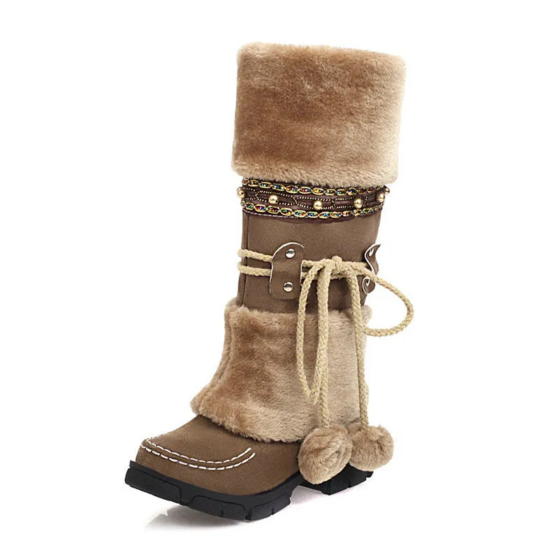 Snow Boots Nine West Vintage Winter Warm Snow Boots for Women