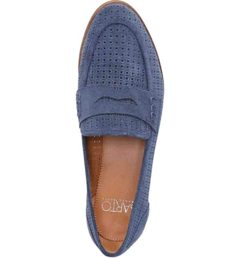 Franco Sarto Jolette 5 Penny Loafer Silver Flat Bridal Shoes