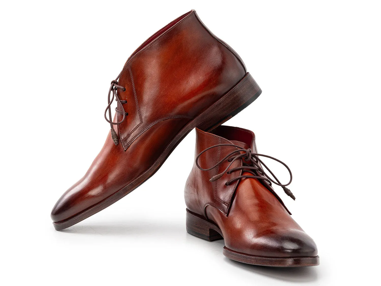 Paul Parkman Chukka Boots Camel & Brown (ID#CK53BRW) Snow Boots Wide