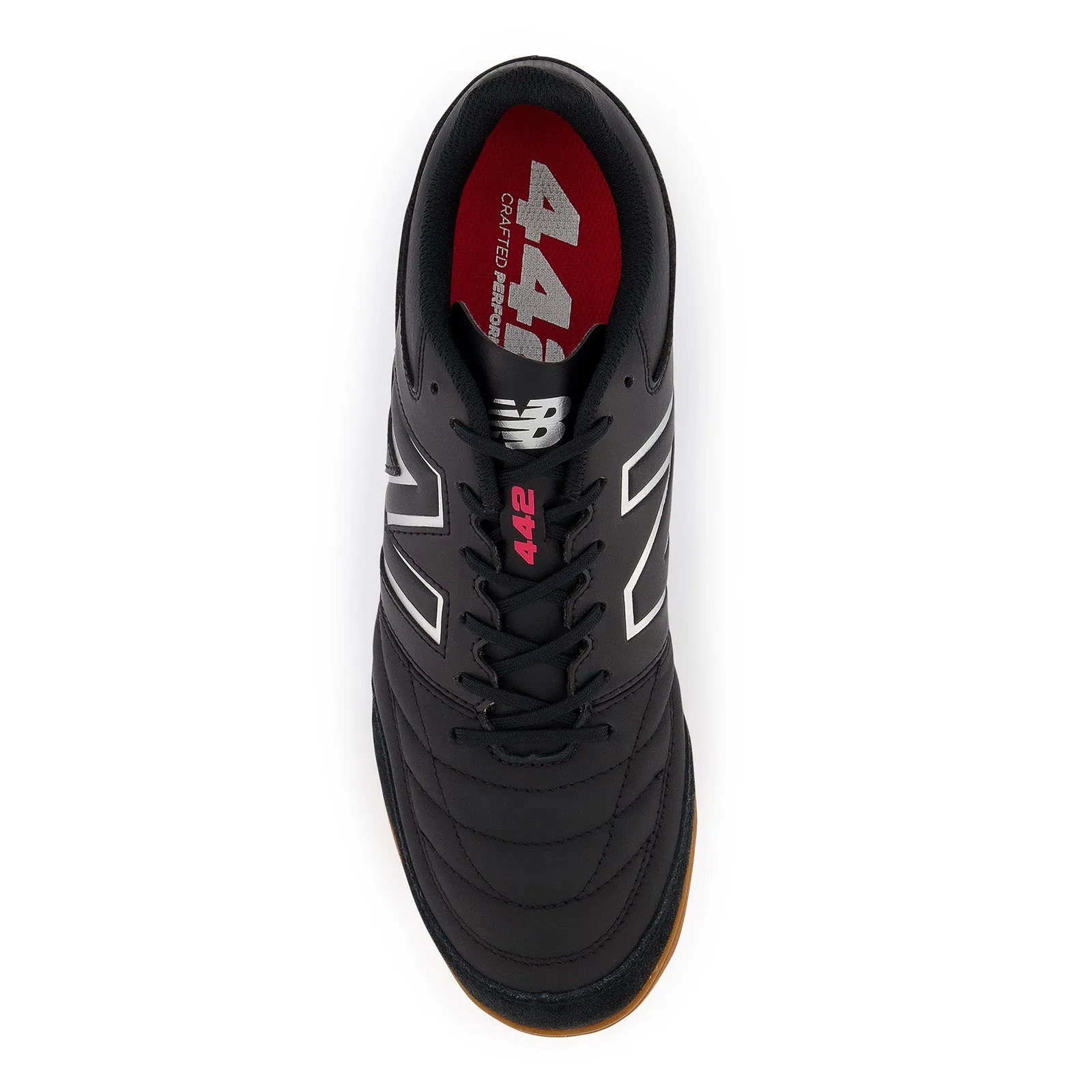 New Balance 442 V2 Team IN Indoor Soccer Shoes - Black Gum Bottom New Balance