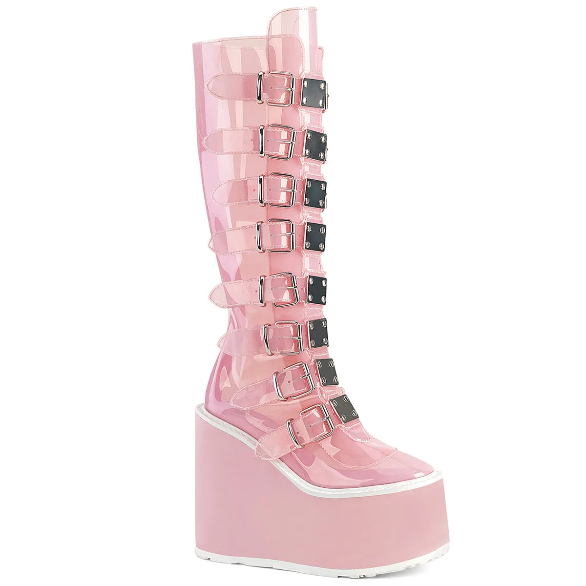 5 Inch Platform SWING-815C Baby Pink Lightweight Composite Toe Work Boots