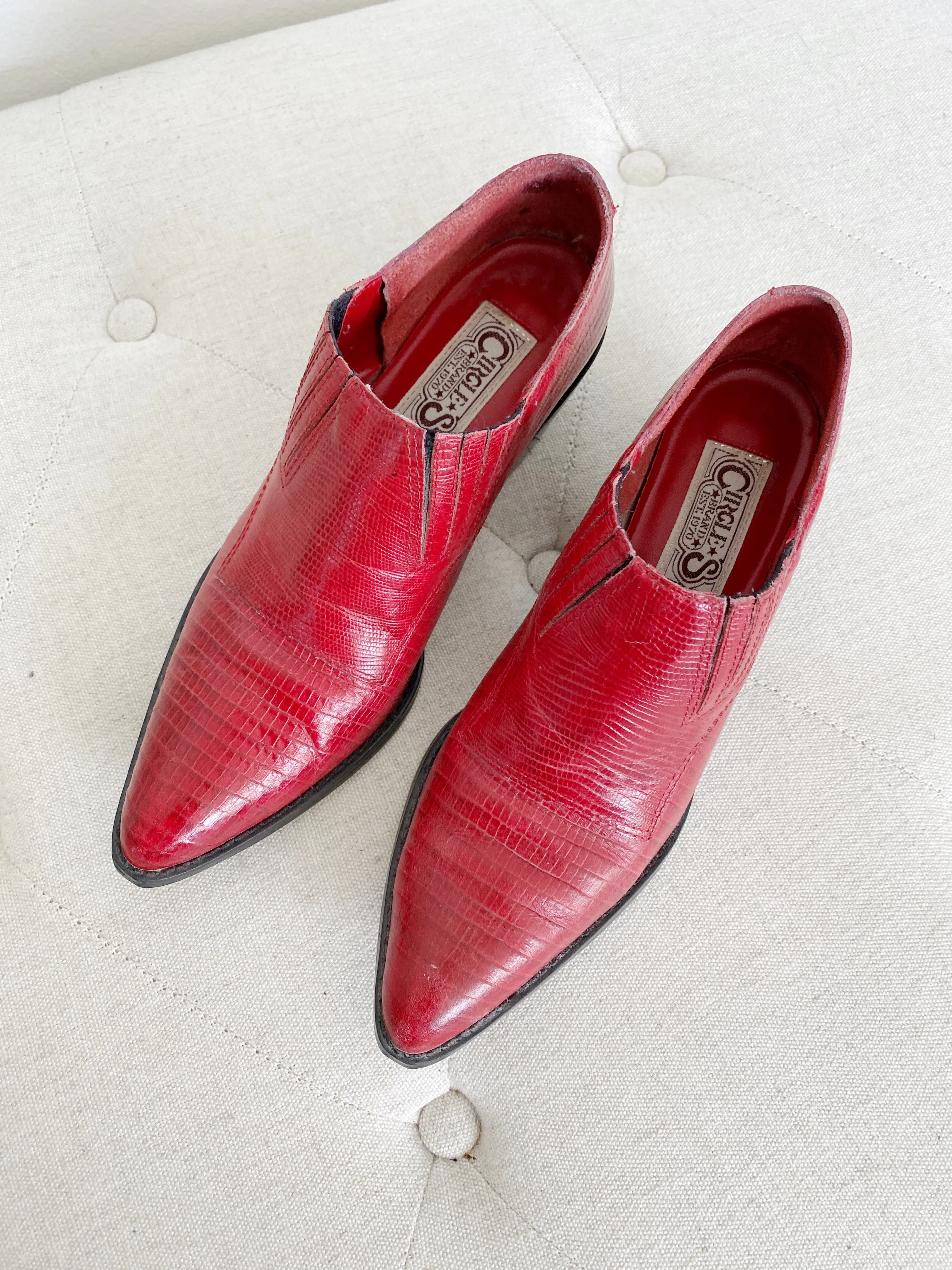 Western Vintage Circle S 90's Red Boots 8 Adidas Original Shoes Samba