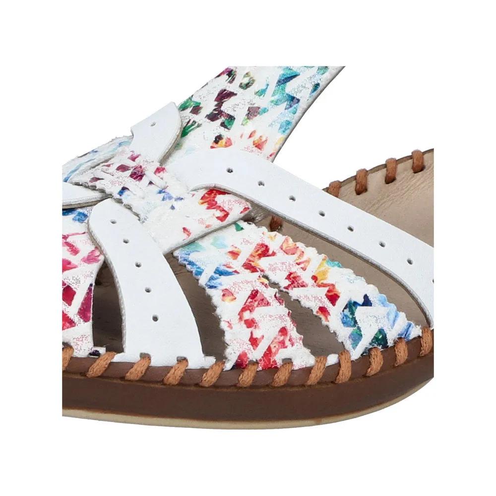 Asics Gel-kayano 30 Shoes Rieker M1650-92 White Multi Womens Closed Toe Touch Fastening Sandals