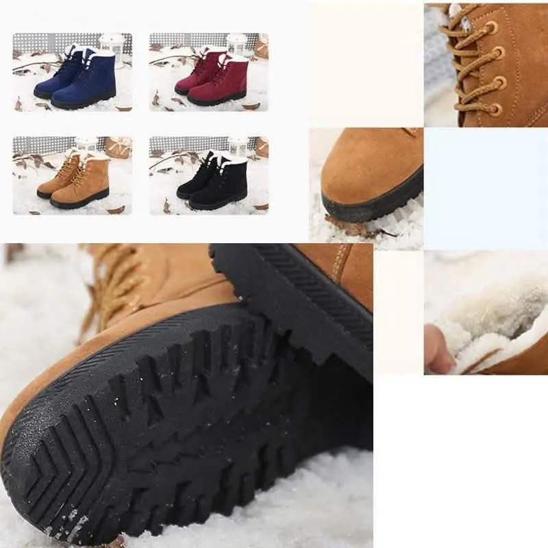 Winter Outdoor Flat Short Boots Snow Boots For Cheap