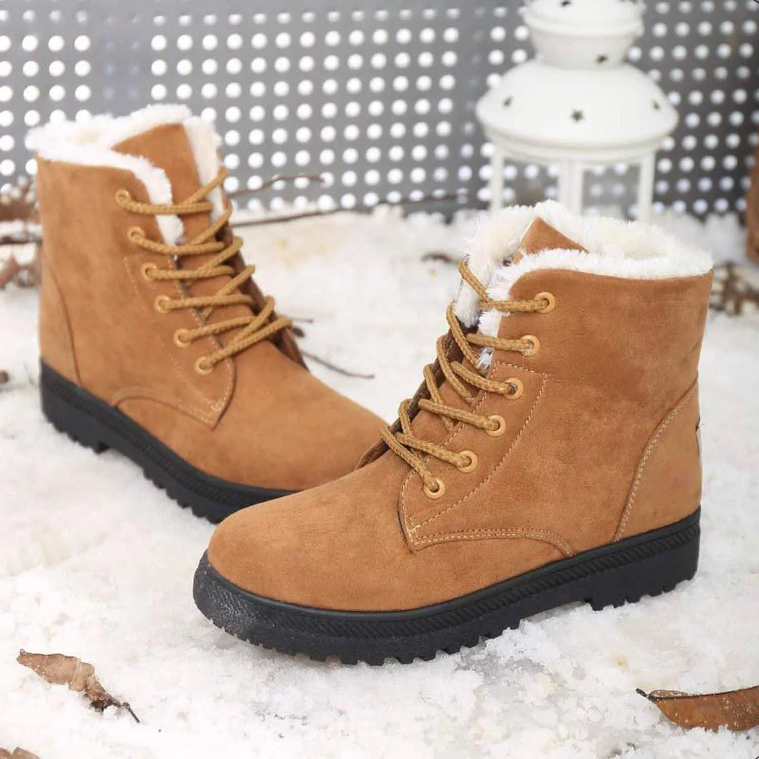 Winter Outdoor Flat Short Boots Totes Snow Boots