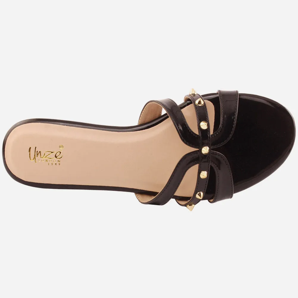 Velvet Prince Albert Slippers Women "KYMA" Flat Slippers