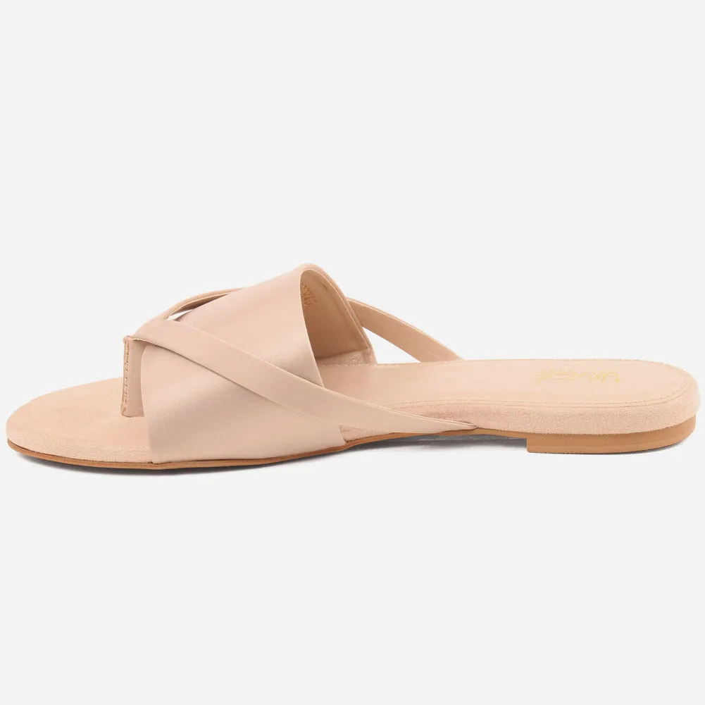 Women "MIA" Flat Low Heel Slippers Santa Slippers