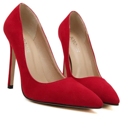 Women Sexy Pointed Toe High Heels Women Shoes Ladies Stylish High-Heel Wedding Party Pumps Knee Boots No Heel Wide Calf