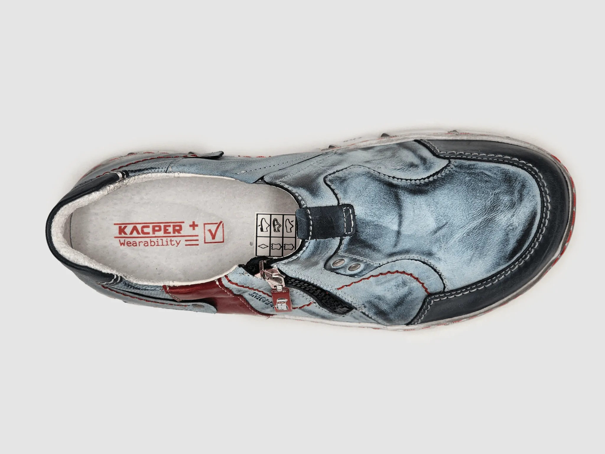 Asics Gel-excite Trail Shoes Review Women's Action Zip-Up Leather Shoes - Blue