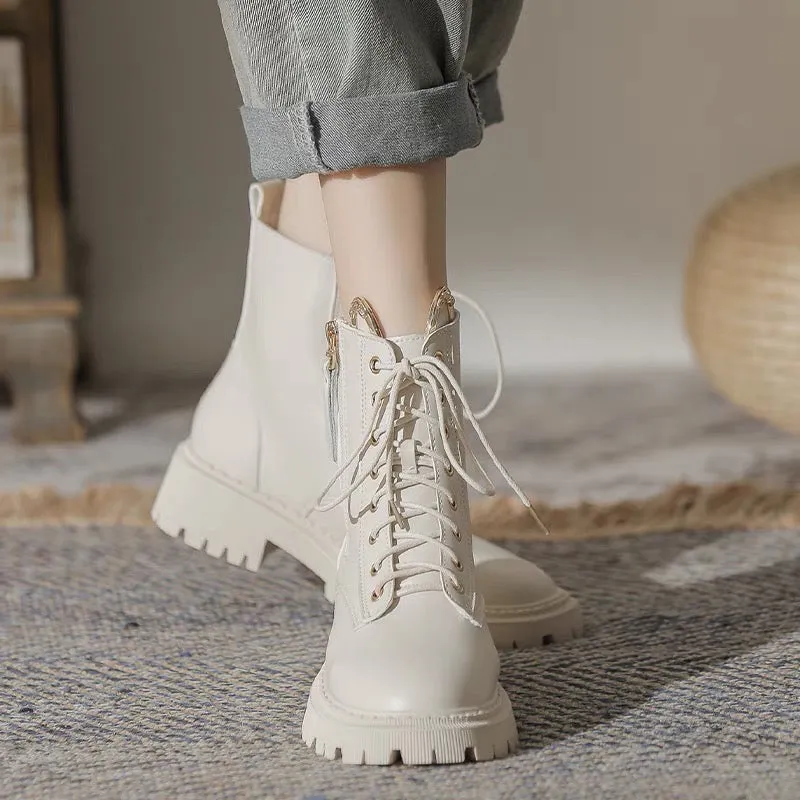 Womens Cute Cat Ears Ankle Lace-up Boots Buy Adidas Shoe