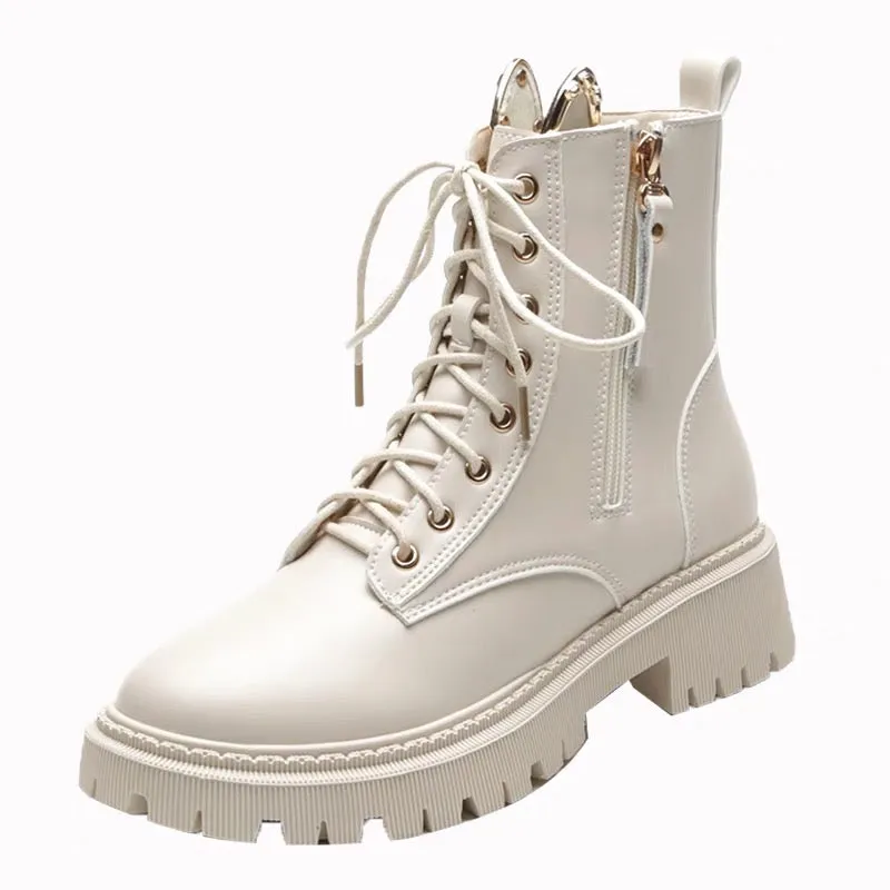 Adidas Shoes Size 16 Womens Cute Cat Ears Ankle Lace-up Boots