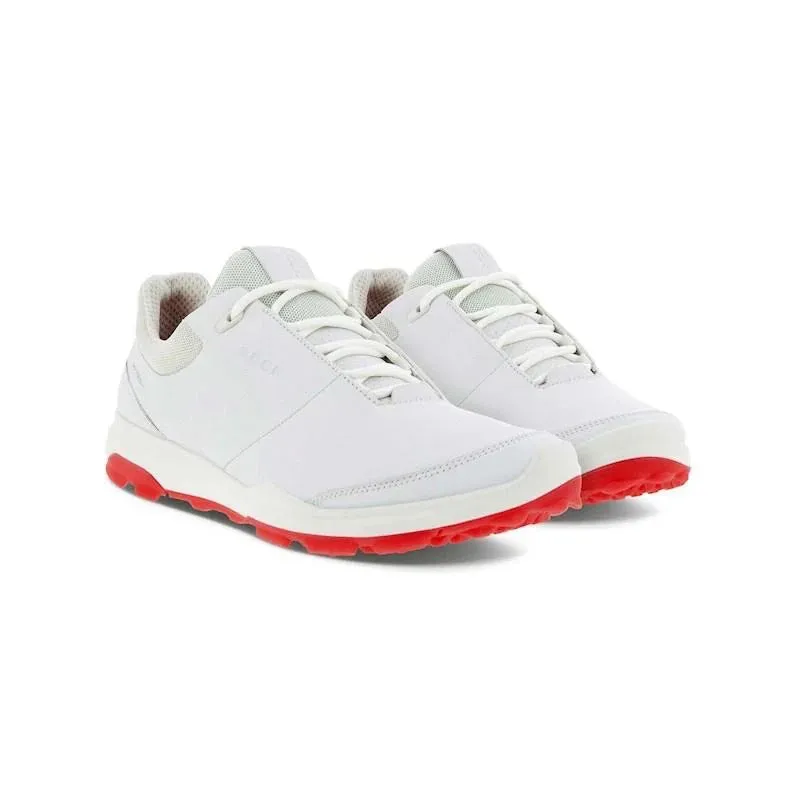Adidas Shoe Women's Ecco Golf Biom H3 Shoes Size 38 (7-7.5) White/Hibiscus MSP$180