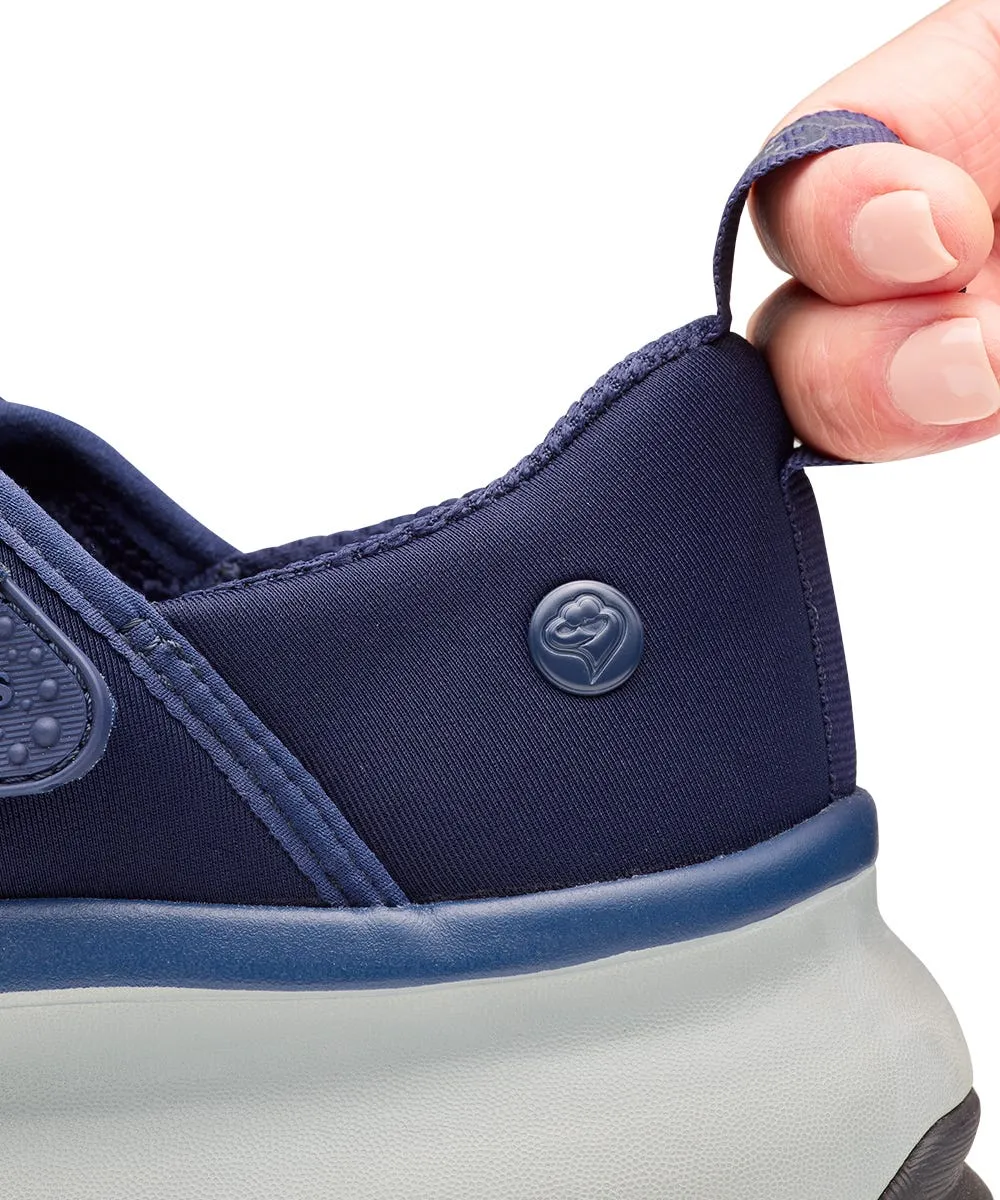 Women's Extra Wide Mary Jane Walking Shoes with Easy Touch Thong Slides