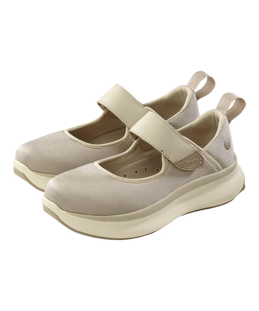 Women's Extra Wide Mary Jane Walking Shoes with Easy Touch