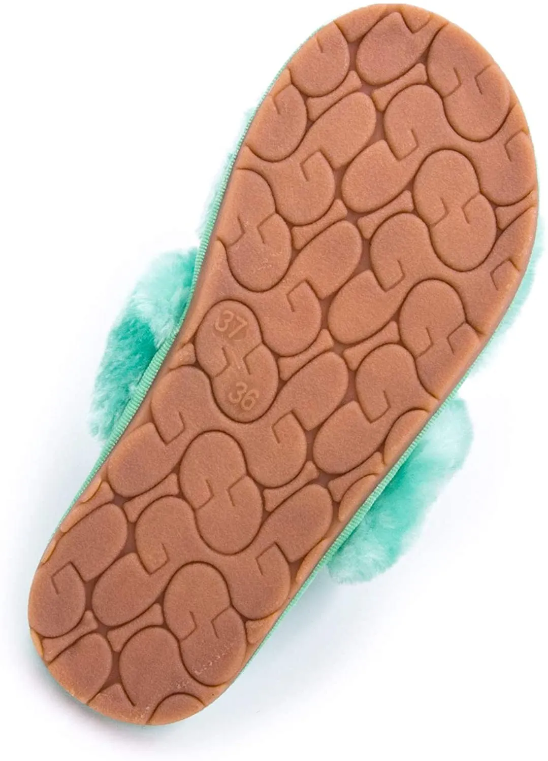 Mate Slippers Women's House Fuzzy Sandals Slipper(Green)