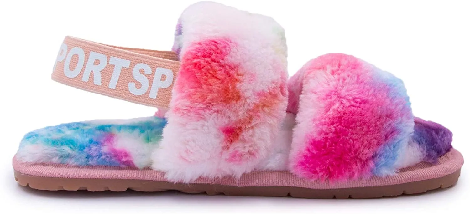 Women's House Fuzzy Sandals Slipper(Tie Dye) Wizard Of Oz Slippers Auction