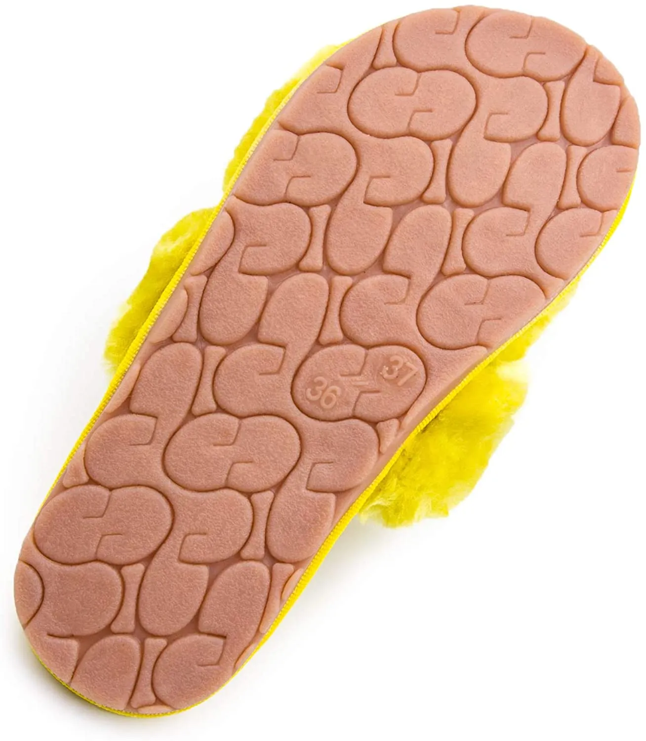 Women's House Fuzzy Sandals Slipper(Yellow) Kooba Slippers